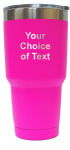 Personalized Pink 30 ounce vacuum insulated stainless steel tumbler